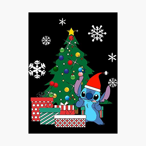 Impression photo « Sapin de Noël Stitch Lilo et Stitch », par MeganSi3491047 Redbubble