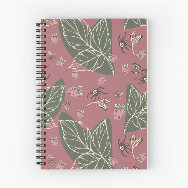 Item preview, Raspberry berries and raspberry leaf pattern raspberry tea designed and sold by Natairbrush.