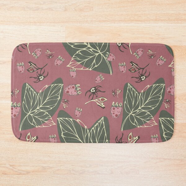 Item preview, Raspberry berries and raspberry leaf pattern raspberry tea designed and sold by Natairbrush.