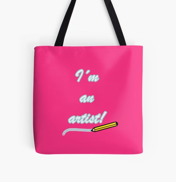 Soy un artista Bolsa estampada de tela