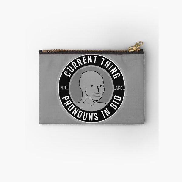 Item preview, NPC - CURRENT THING - PRONOUNS IN BIO designed and sold by sociographix.