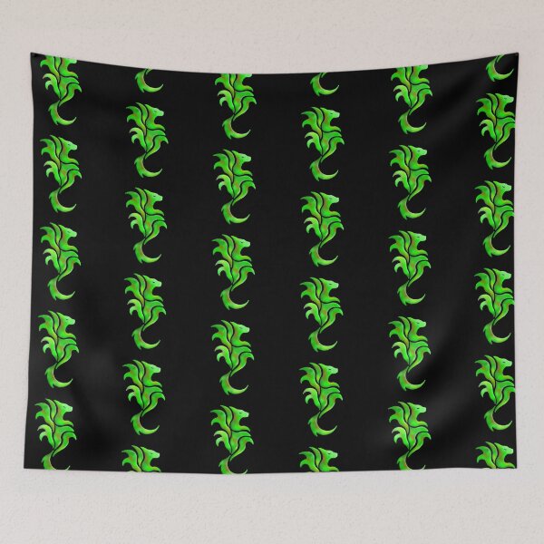 Item preview, green dragon tribal pattern designed and sold by octo-PS.