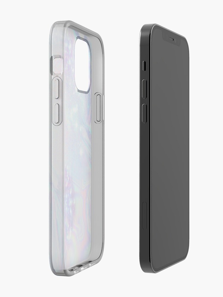 Alternate view of Sparkly Rainbow Holographic Pattern iPhone Case & Cover