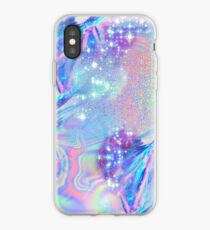 Sparkly Rainbow Holographic Pattern iPhone Case