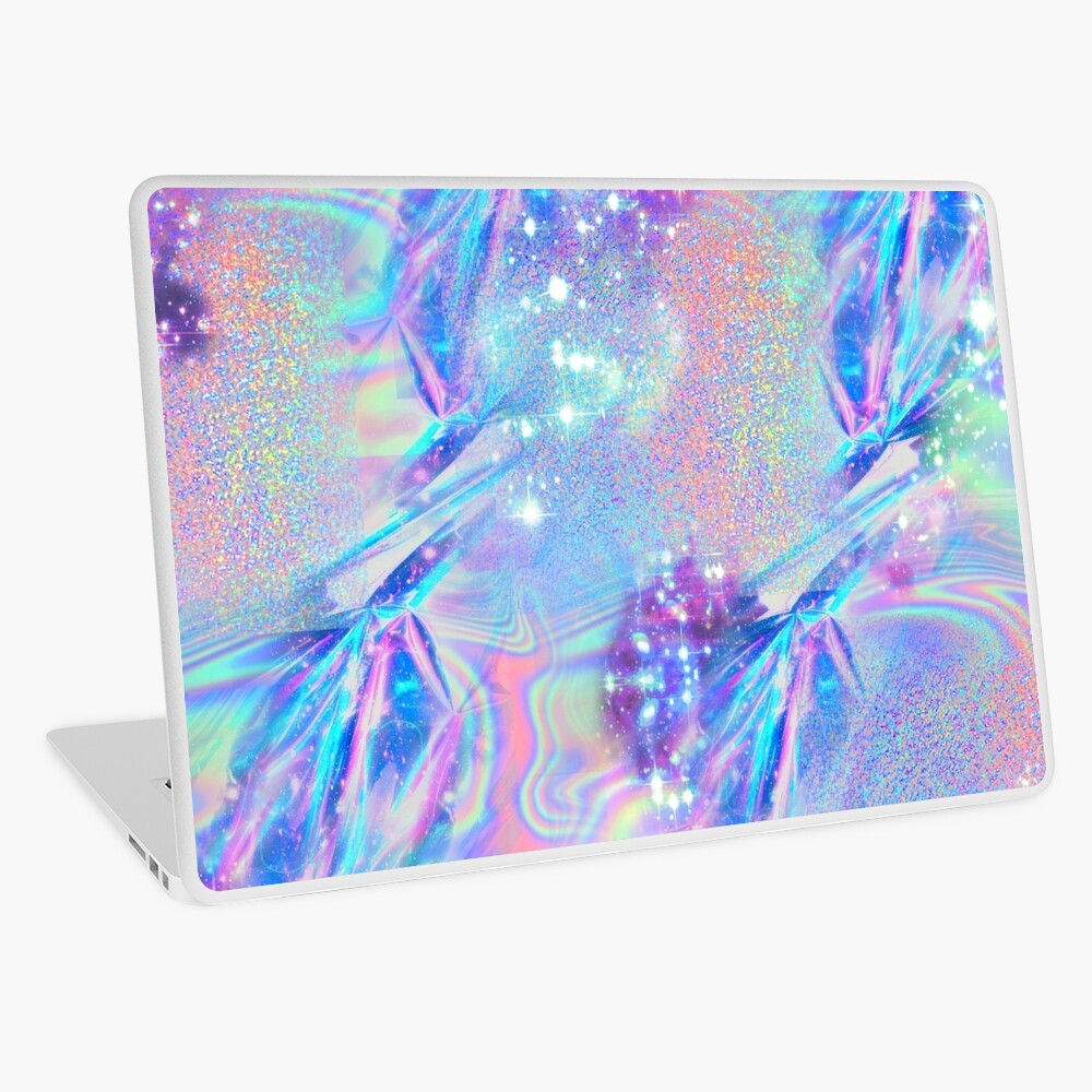 Sparkly Rainbow Holographic Pattern Laptop Skin