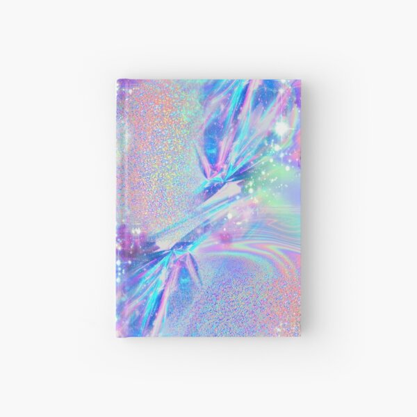 Sparkly Rainbow Holographic Pattern Hardcover Journal