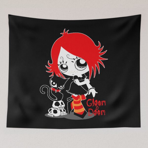 Item preview, Ruby Gloom and Doom Kitty  designed and sold by michellearwyn.