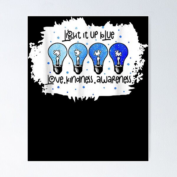Item preview, Light It Up Blue Autism Awareness Present Autism Teacher T-Shirt designed and sold by abigailbullock.