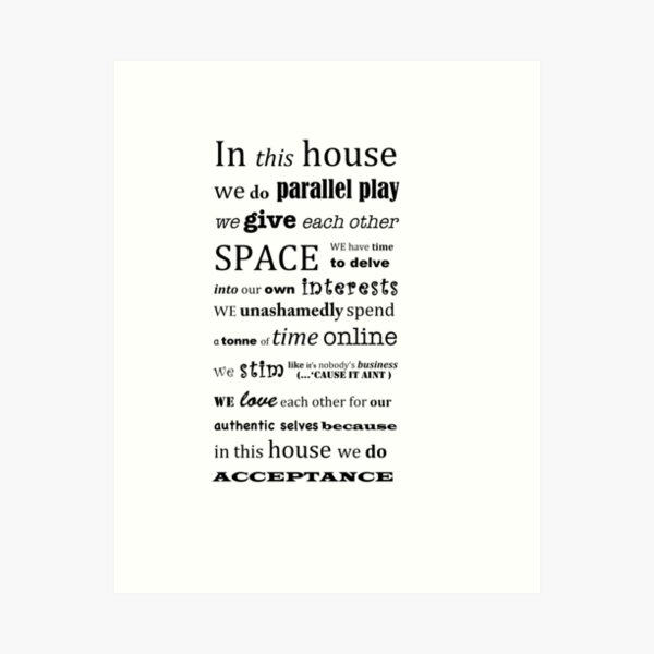 In This House by Leah Kelley Art Print