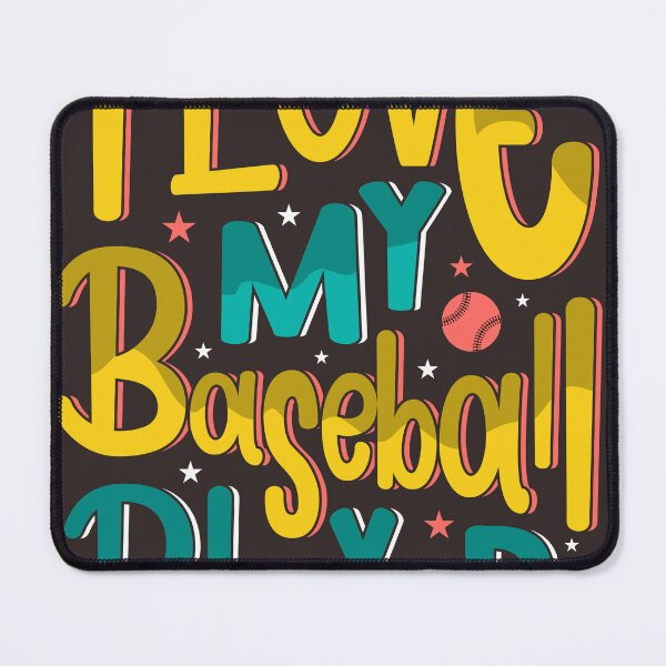 Item preview, I Love My Baseball Players designed and sold by RED FIR.