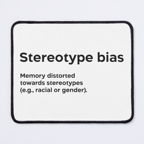 Item preview, Stereotype bias black designed and sold by EdimQuotes.