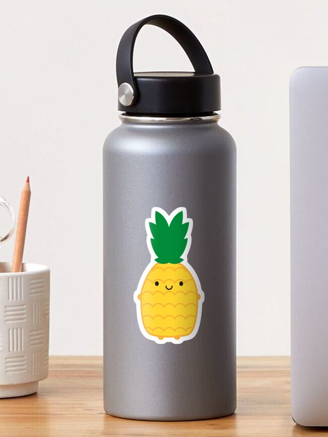 Thumbnail 1 of 3, Sticker, Kawaii Pineapples designed and sold by marcelinesmith.