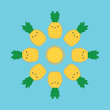 Artwork thumbnail, Kawaii Pineapples by marcelinesmith