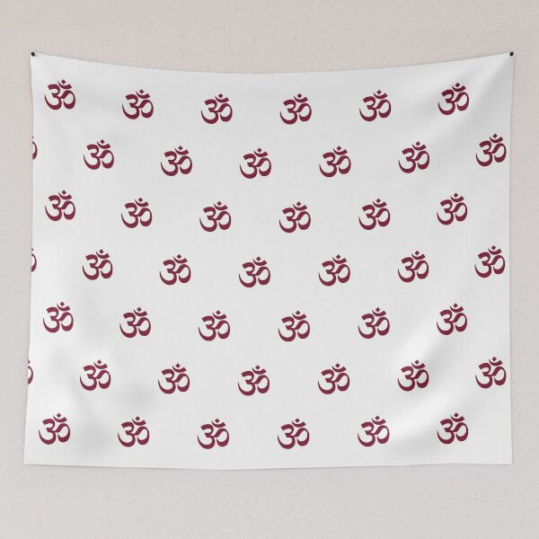 Item preview, Bordeaux Om Symbol, Om Mantra Pattern designed and sold by patterniastudio.