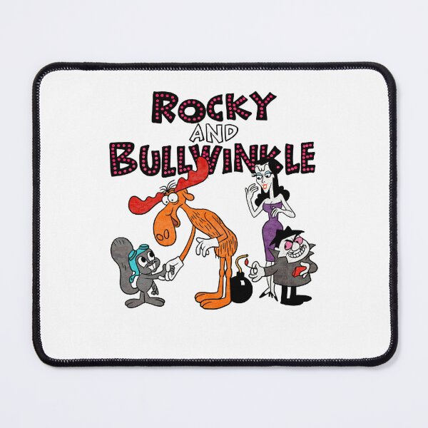 Item preview, Funny Men Tribute To Jay Ward Cartoons Rocky Bullwinkle Natasha And Boris With Logotype Awesome For designed and sold by Emmanuellelockm.