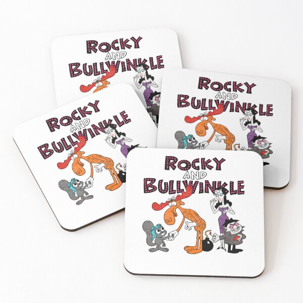 Item preview, Funny Men Tribute To Jay Ward Cartoons Rocky Bullwinkle Natasha And Boris With Logotype Awesome For designed and sold by Emmanuellelockm.