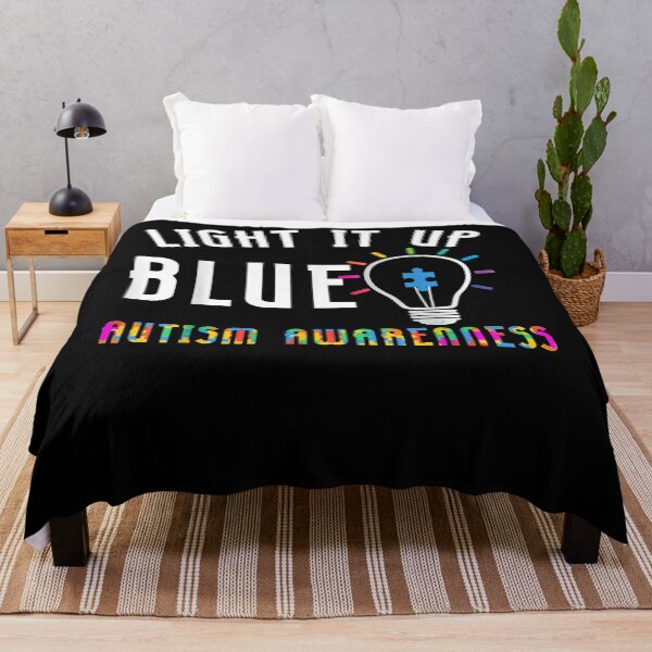 Item preview, Light It Up Blue Autism Shirt I Wear Blue For Awareness T-Shirt designed and sold by abigailbullock.