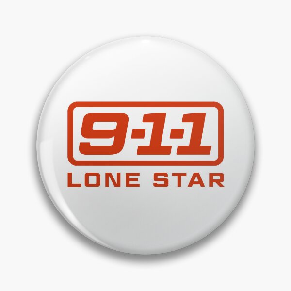 Item preview, 9-1-1: Lone Star logo (standard red-orange) designed and sold by Sunny's Delights.