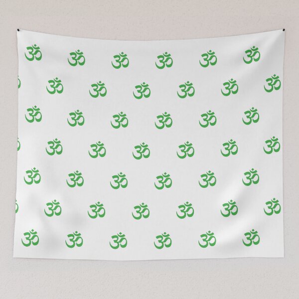 Item preview, Green Om Symbol, Om Mantra Pattern designed and sold by patterniastudio.