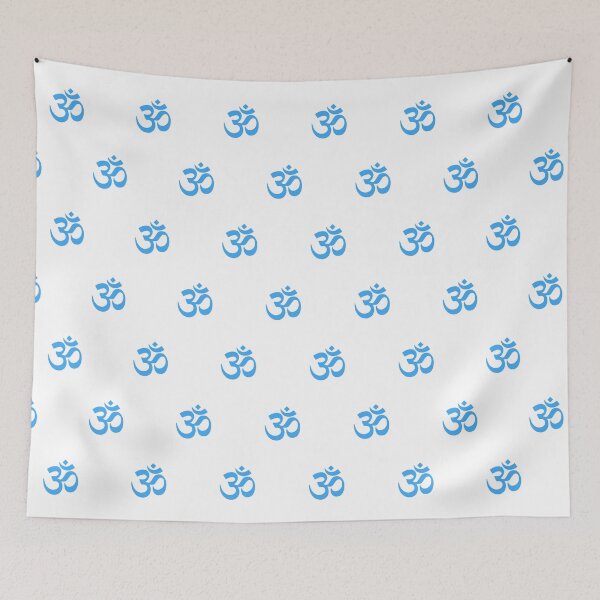 Item preview, Light blue Om Symbol, Om Mantra Pattern designed and sold by patterniastudio.