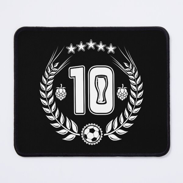 Item preview, Soccer Jersey No 10 Beer Glass (white) designed and sold by DKdesigns27.
