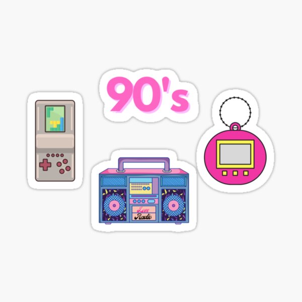 90s Kids Sticker By Gibautcourto Redbubble