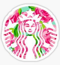 Starbucks Lily Pulitzer Logo Sticker