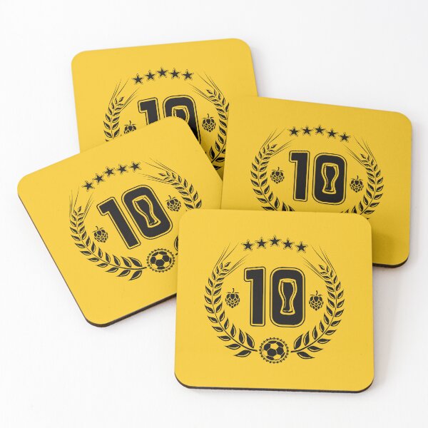 Item preview, Soccer Jersey No 10 Beer Glass (black) designed and sold by DKdesigns27.