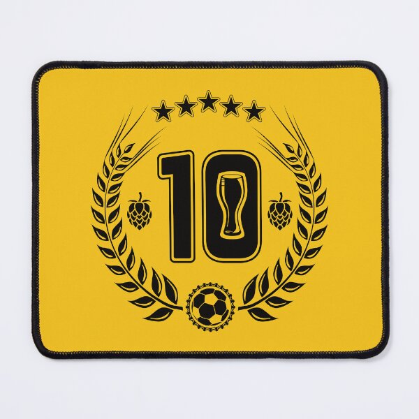 Item preview, Soccer Jersey No 10 Beer Glass (black) designed and sold by DKdesigns27.