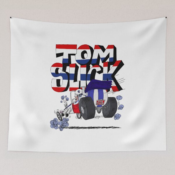 Item preview, Tribute To Jay Ward Cartoons Tom Slick In The Thunderbolt Grease Slapper With Patriotic Logotyp designed and sold by Emmanuellelockm.