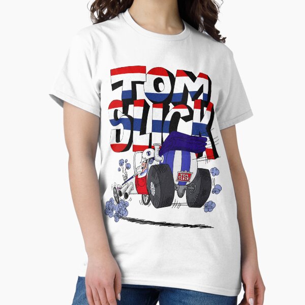 Item preview, Tribute To Jay Ward Cartoons Tom Slick In The Thunderbolt Grease Slapper With Patriotic Logotyp designed and sold by Emmanuellelockm.