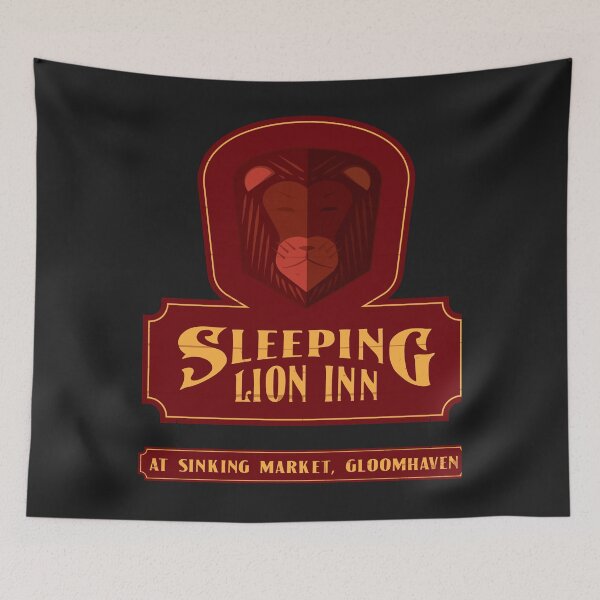 Item preview, The sleeping lion inn sign classic t shirt designed and sold by AnuradhaDubey.