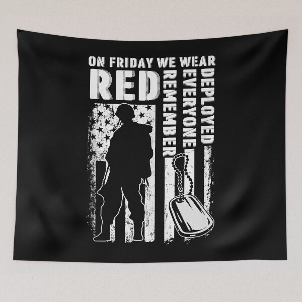 Item preview, Red Friday Military Shirt On Friday We Wear Red Veteran Gift Tank Top designed and sold by pinkeyatur.