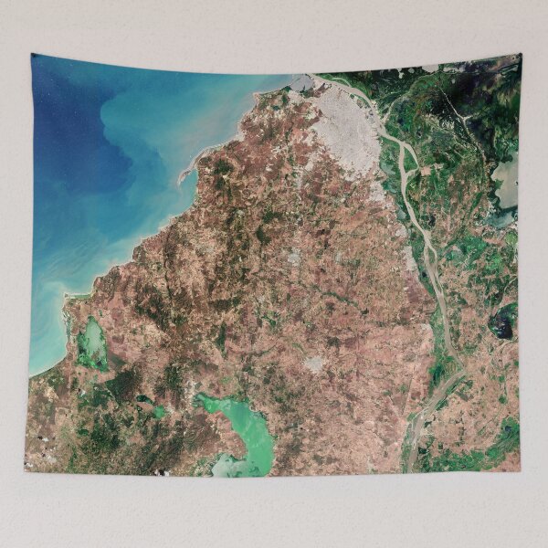 Item preview, Barranquilla, Colombia from space designed and sold by Raureif.