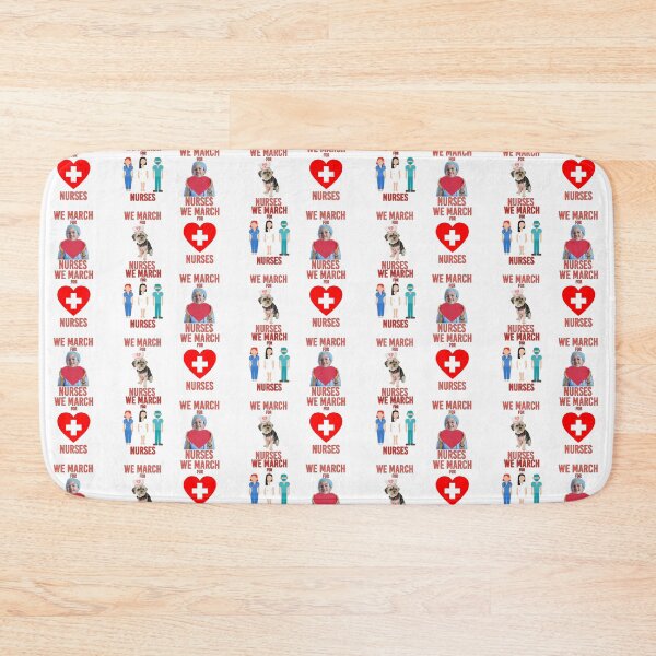 Item preview, [Sticker Pack] We March for Nurses | Cute Love Nurse Stickers | Nurse Dog designed and sold by Amazing Arts Designs.