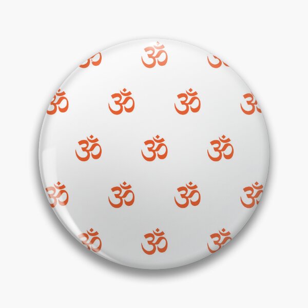 Item preview, Orange Om Symbol, Om Mantra Pattern designed and sold by patterniastudio.