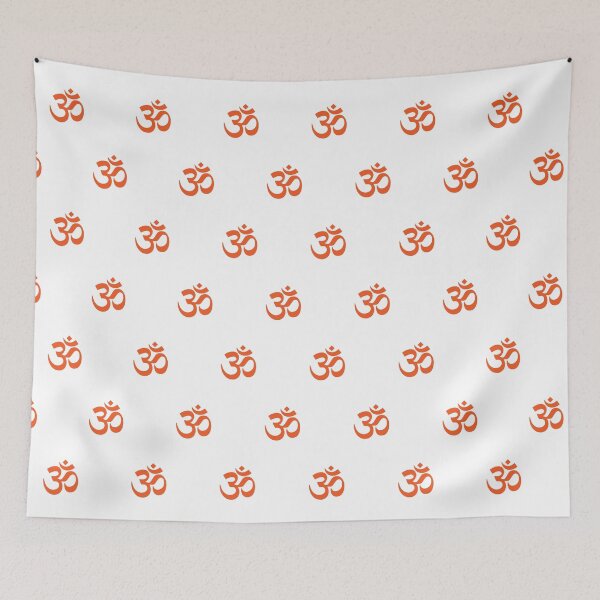 Item preview, Orange Om Symbol, Om Mantra Pattern designed and sold by patterniastudio.