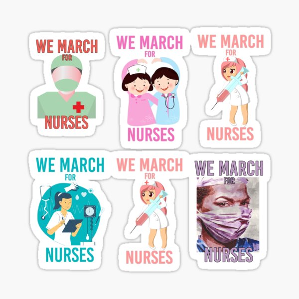 Nurse Stickers Rn Scrub Life Nurse Sticker Pack Nurse Nursing Sticker