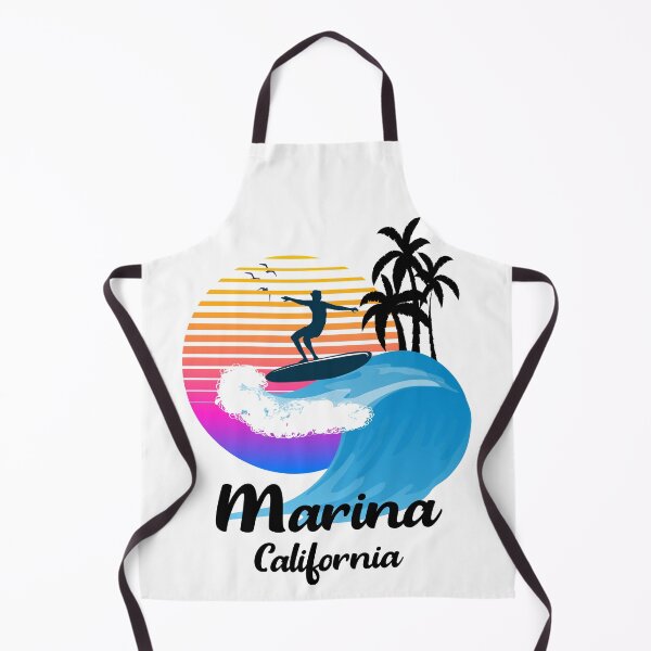 Item preview, Marina California Seaside Retro Sunset designed and sold by mountainadora.