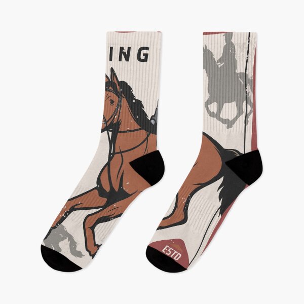 Item preview, Retro / Vintage Horse Racing Design - Riding Horses / Pony Style Trend 2023 designed and sold by lookupcare.