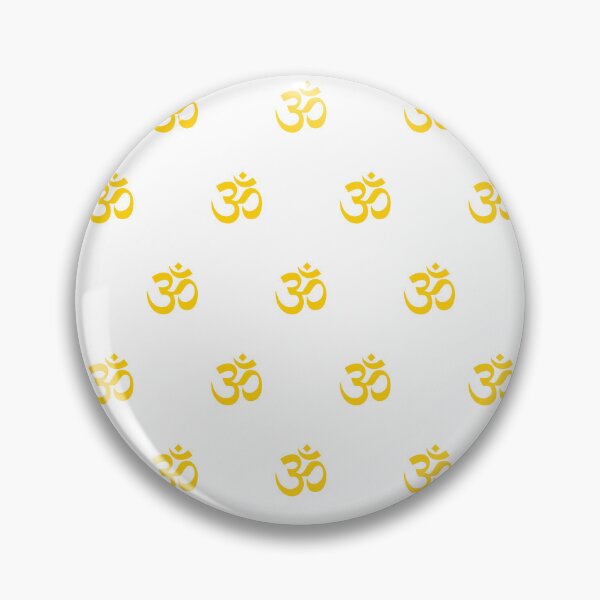 Item preview, Yellow Om Symbol, Om Mantra Pattern designed and sold by patterniastudio.