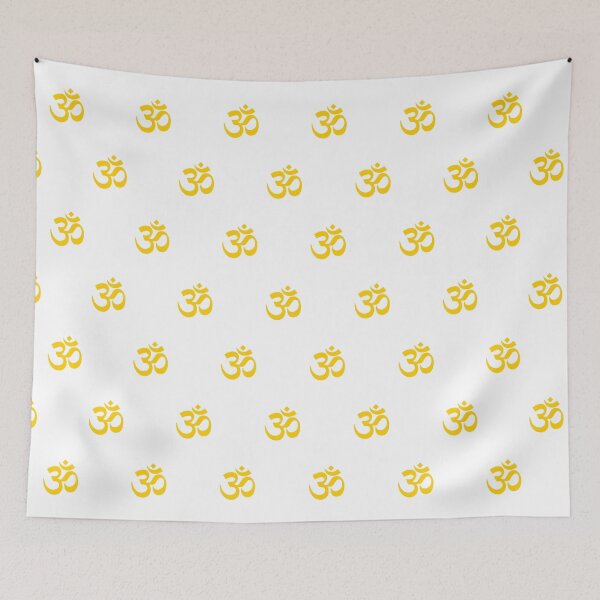 Item preview, Yellow Om Symbol, Om Mantra Pattern designed and sold by patterniastudio.
