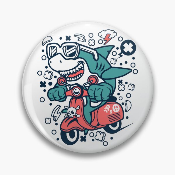 Item preview, scooterist shark designed and sold by K-ARO.