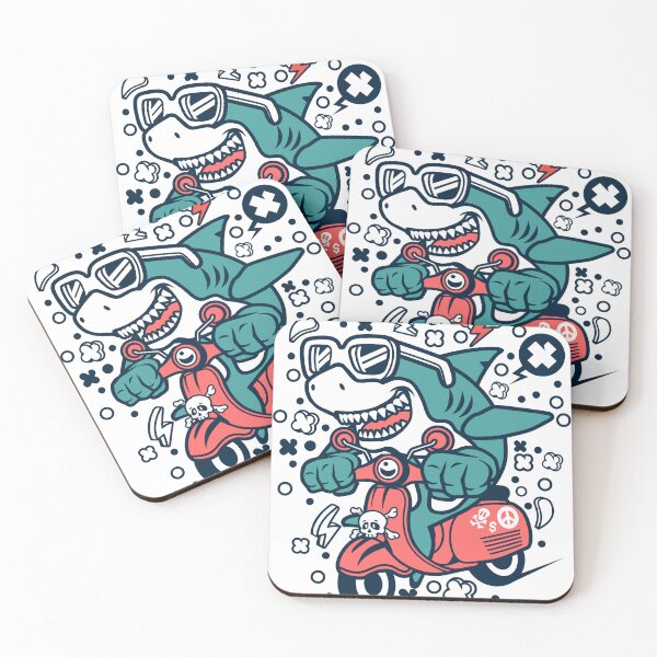 Item preview, scooterist shark designed and sold by K-ARO.
