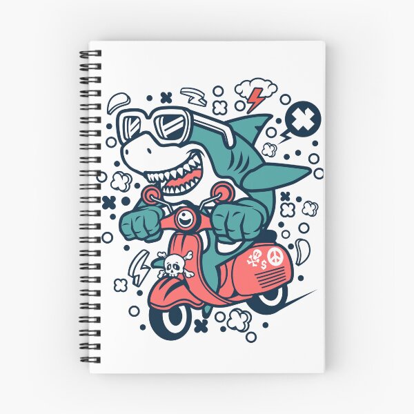 Item preview, scooterist shark designed and sold by K-ARO.