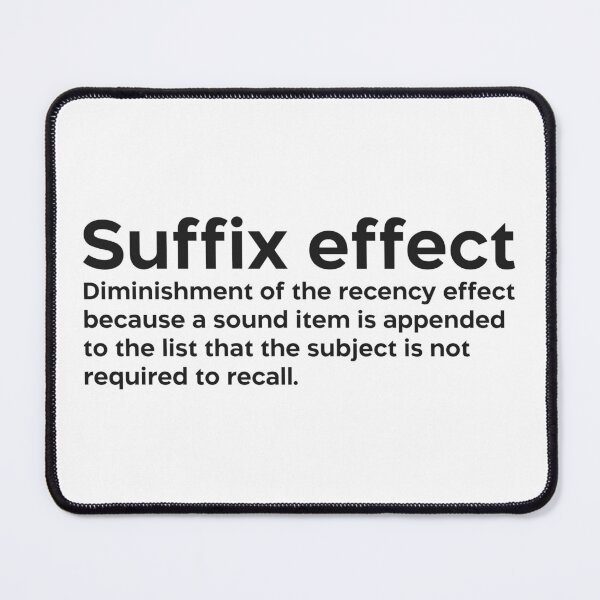 Item preview, Suffix effect black designed and sold by EdimQuotes.