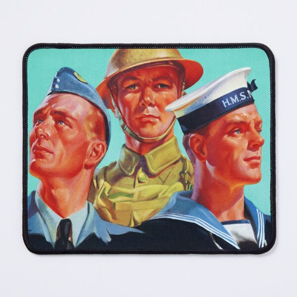 Item preview, BACK UP THE FIGHTING FORCES 1945 Great Britain WW II Recruitment War Propaganda Poster designed and sold by retroposters.