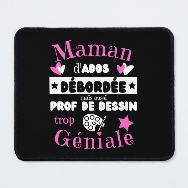 Item preview, Overwhelmed mom drawing teacher birthday gift designed and sold by RomualdGR.