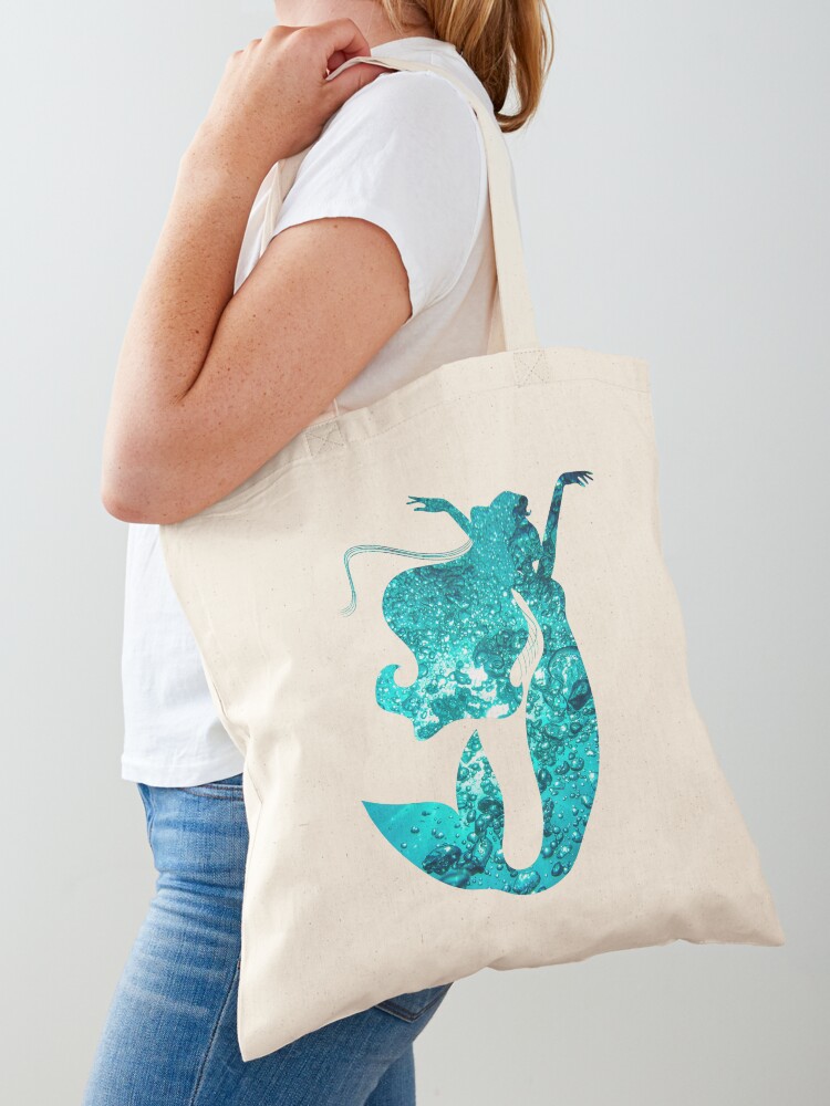 Mermaid tote bag hot sale