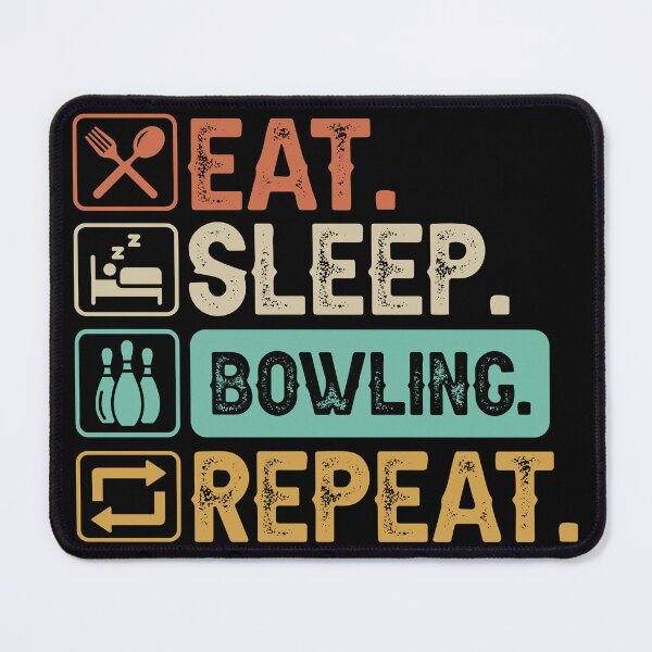 Item preview, Eat Sleep Bowling Repeat designed and sold by Leoysol.